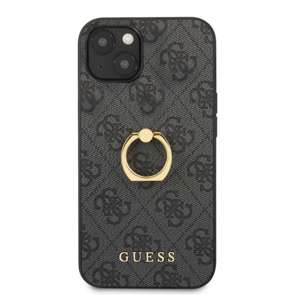 Guess iPhone 13 Skal Ring Stand Grå