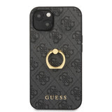 Guess iPhone 13 Skal Ring Stand Grå