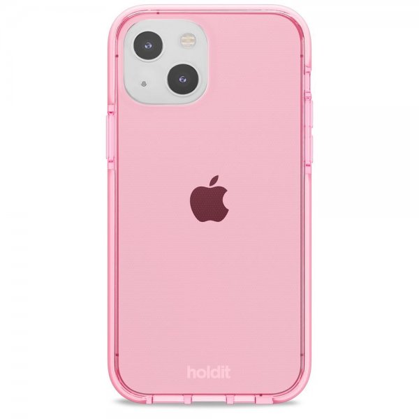 holdit iPhone 13 Skal Seethru Bright Pink