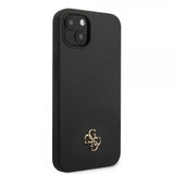 Guess iPhone 13 Skal Silicone Metal Logo 4G Svart