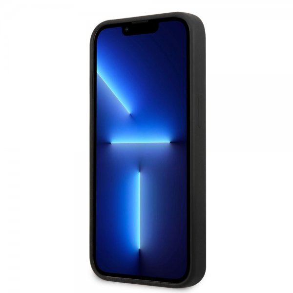 Guess iPhone 13 Skal Silicone Metal Logo 4G Svart