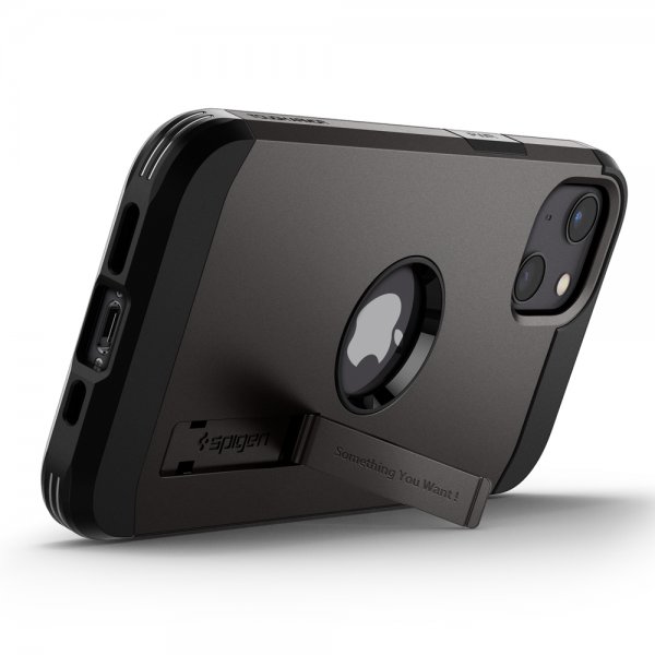 Spigen iPhone 13 Skal Tough Armor Gunmetal