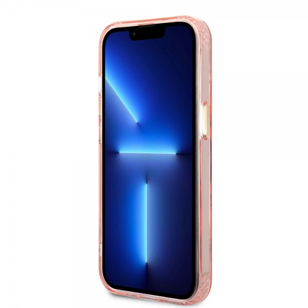 Guess iPhone 13 Skal Translucent MagSafe Rosa