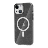 iPhone 13/iPhone 14 Skal Glitter MagSafe Svart