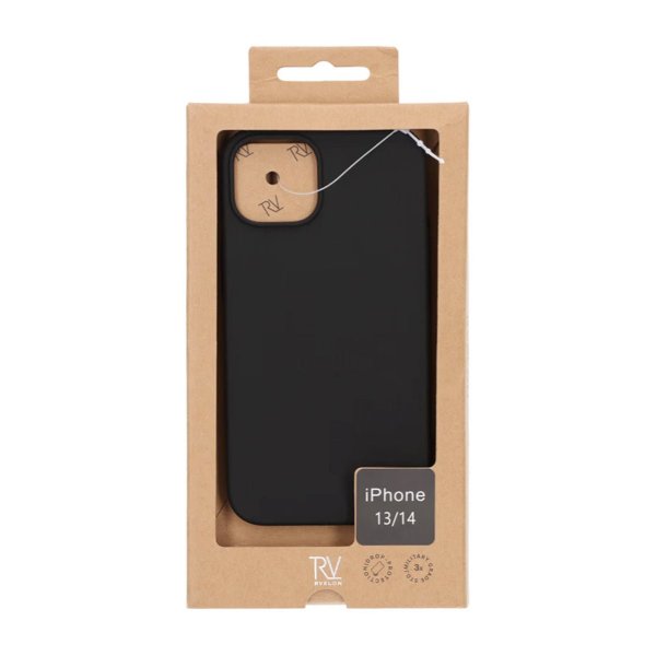 Rvelon iPhone 13/iPhone 14 Skal Silikon MagSafe Svart