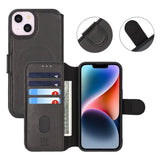 Rvelon iPhone 13/iPhone 14 Fodral 4 Kortfack MagSafe Svart