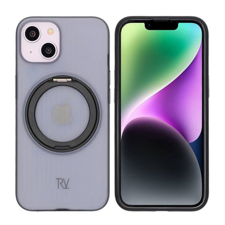 Rvelon iPhone 13/iPhone 14 Skal Roterbart MagSafe Stativ Svart
