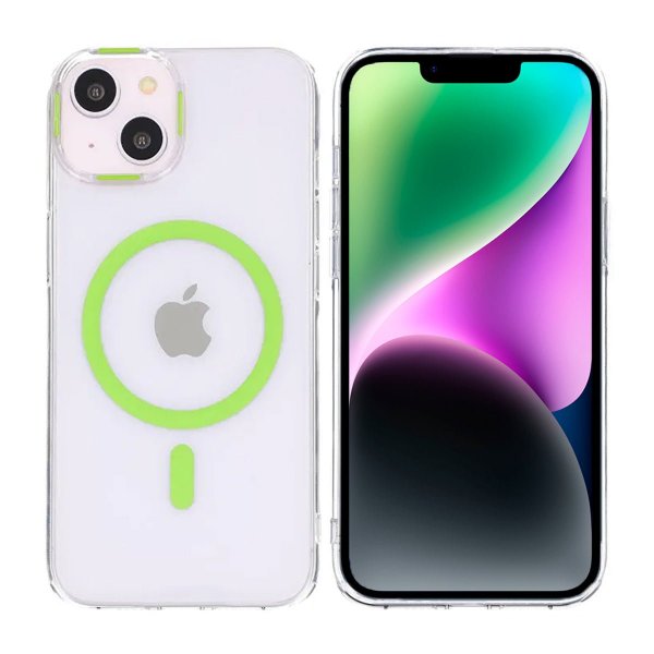 iPhone 13/iPhone 14 Skal TPU MagSafe Grön