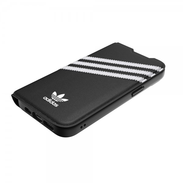 Adidas iPhone 14 Fodral 3 Stripes Booklet Case Svart Vit