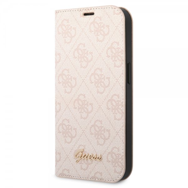 Guess iPhone 13/14/15 Fodral 4G Logo Rosa