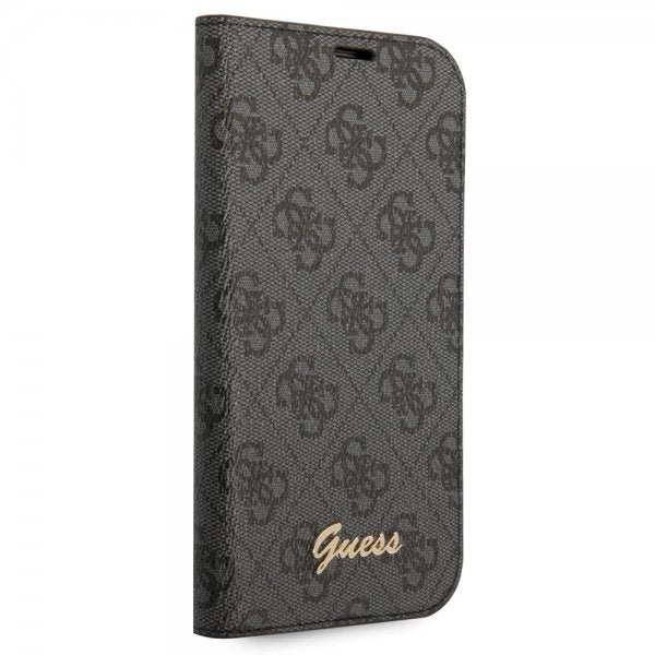Guess iPhone 13/14/15 Fodral 4G Logo Svart