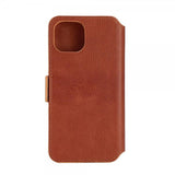 Krusell iPhone 14 Fodral Leather PhoneWallet Cognac