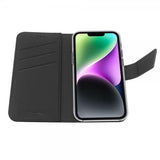 Celly iPhone 14 Fodral Wally Wallet Case Svart