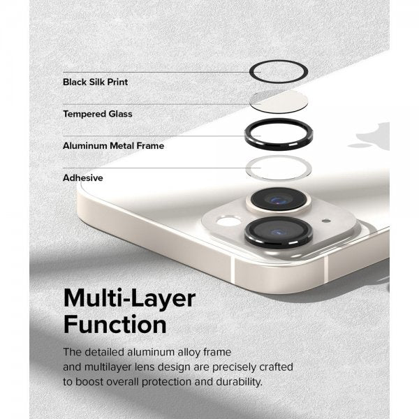 Ringke iPhone 14/iPhone 14 Plus Kameraskydd Camera Lens Frame Svart