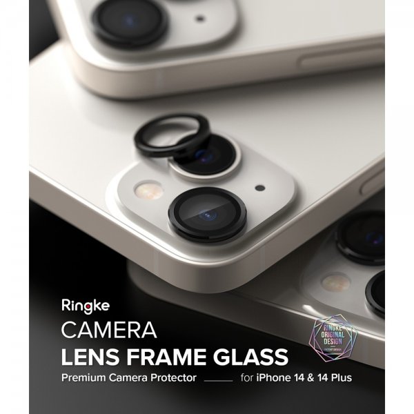 Ringke iPhone 14/iPhone 14 Plus Kameraskydd Camera Lens Frame Svart