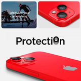 Spigen iPhone 14/iPhone 14 Plus Kameraskydd GLAS.tR EZ Fit Optik Pro Röd 2-pack