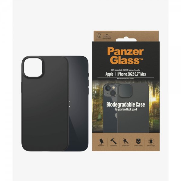 PanzerGlass iPhone 14 Plus Skal Biodegradable Case Svart