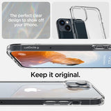 Spigen iPhone 14 Plus Skal Crystal Hybrid Crystal Clear