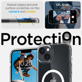 Spigen iPhone 14 Plus Skal Crystal Hybrid MagFit Vit