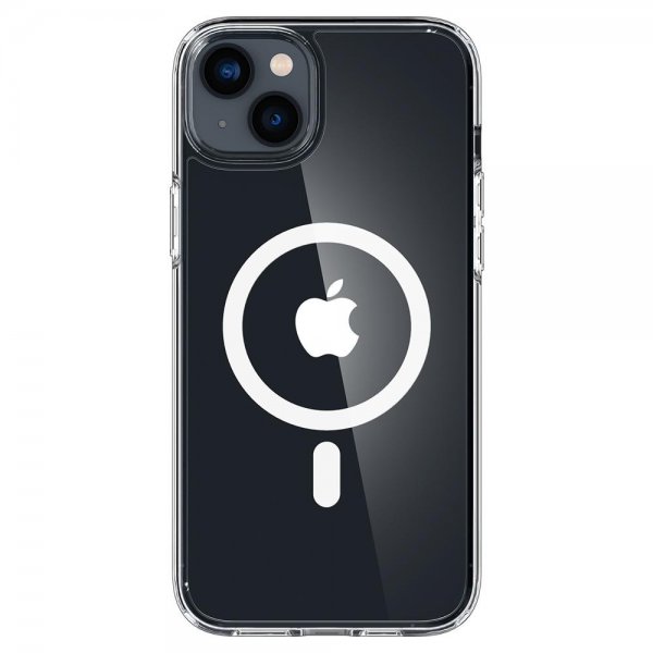 Spigen iPhone 14 Plus Skal Crystal Hybrid MagFit Vit