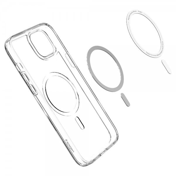 Spigen iPhone 14 Plus Skal Crystal Hybrid MagFit Vit