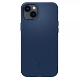 Spigen iPhone 14 Plus Skal Silicone Fit MagFit Navy Blue