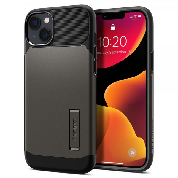 Spigen iPhone 14 Plus Skal Slim Armor MagFit Gunmetal