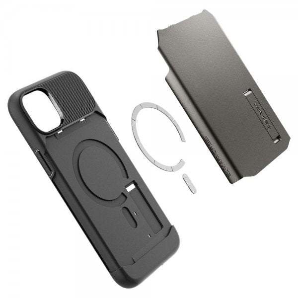 Spigen iPhone 14 Plus Skal Slim Armor MagFit Gunmetal