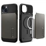 Spigen iPhone 14 Plus Skal Slim Armor MagFit Gunmetal