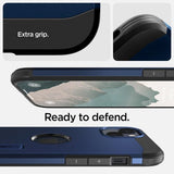 Spigen iPhone 14 Plus Skal Tough Armor MagFit Navy Blue