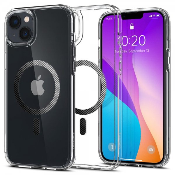 Spigen iPhone 14 Plus Skal Ultra Hybrid MagFit Carbon Fiber