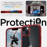 Spigen iPhone 14 Plus Skal Ultra Hybrid Red Crystal