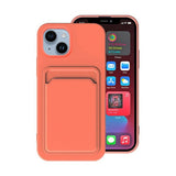 iPhone 14 Skal Korthållare Orange