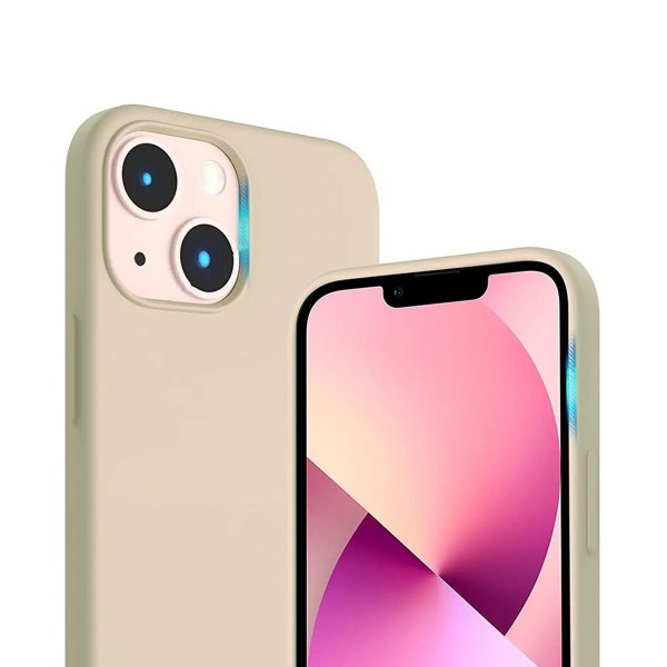 Rvelon iPhone 14 Skal Silikon Beige