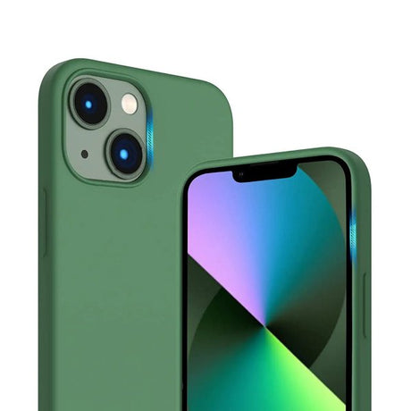 Rvelon iPhone 14 Skal Silikon Grön