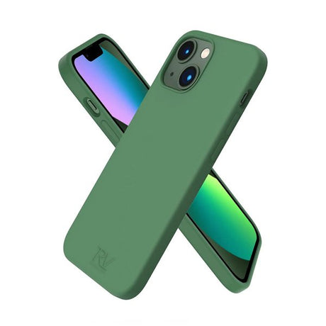 Rvelon iPhone 14 Skal Silikon Grön