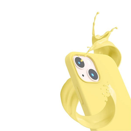 Rvelon iPhone 14 Skal Silikon Gul