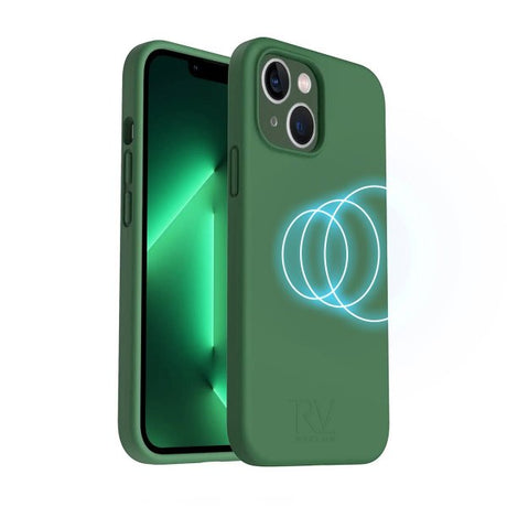 Rvelon iPhone 14 Skal Silikon MagSafe Grön