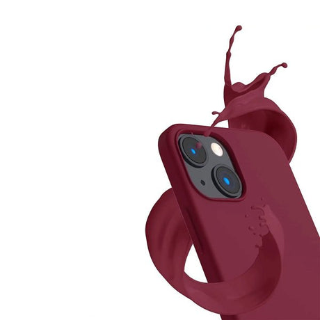 Rvelon iPhone 14 Skal Silikon MagSafe Röd
