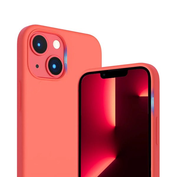 Rvelon iPhone 14 Skal Silikon MagSafe Rosa