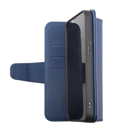 Rvelon iPhone 14 Fodral Utfällbart Kortfack Blå