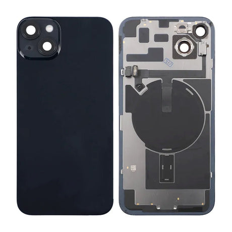 iPhone 14 Plus Baksida Glas Komplett - Svart