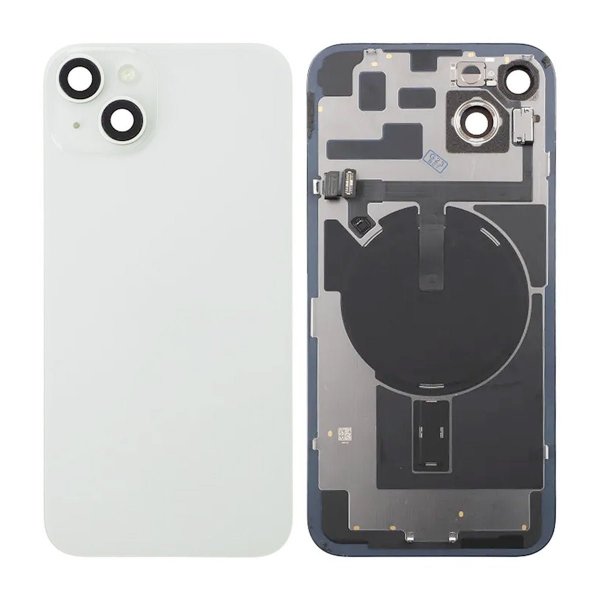 iPhone 14 Plus Baksida Glas Komplett - Vit