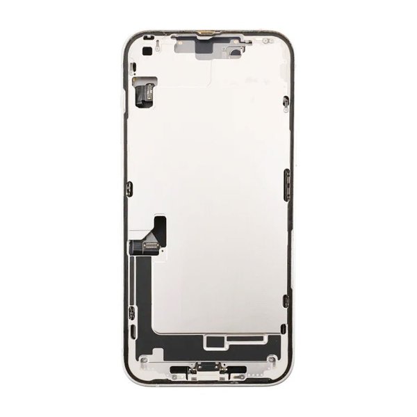 iPhone 14 Plus Baksida med Komplett Ram - Vit