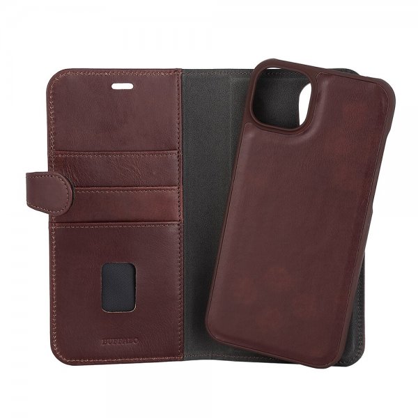 Buffalo iPhone 14 Plus Fodral 2-in-1 Detachable Wallet Brun