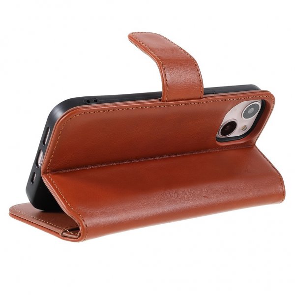 Nordic Covers iPhone 14 Plus Fodral Essential Leather Maple Brown
