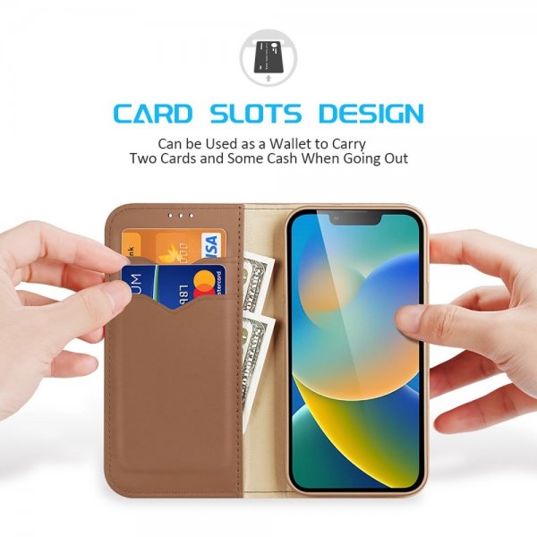 Dux Ducis iPhone 14 Plus Fodral Hivo Series Brun