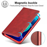 Lc.Imeeke iPhone 14 Plus Fodral Kortfack Utsida Röd