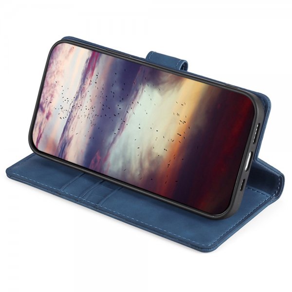 iPhone 14 Plus Fodral Krokodilmönster Blå