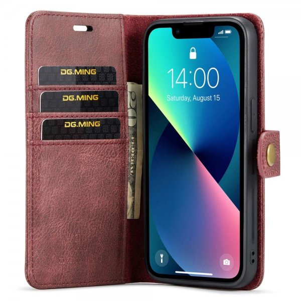 Dg.Ming iPhone 14 Plus Fodral Löstagbart Skal Röd
